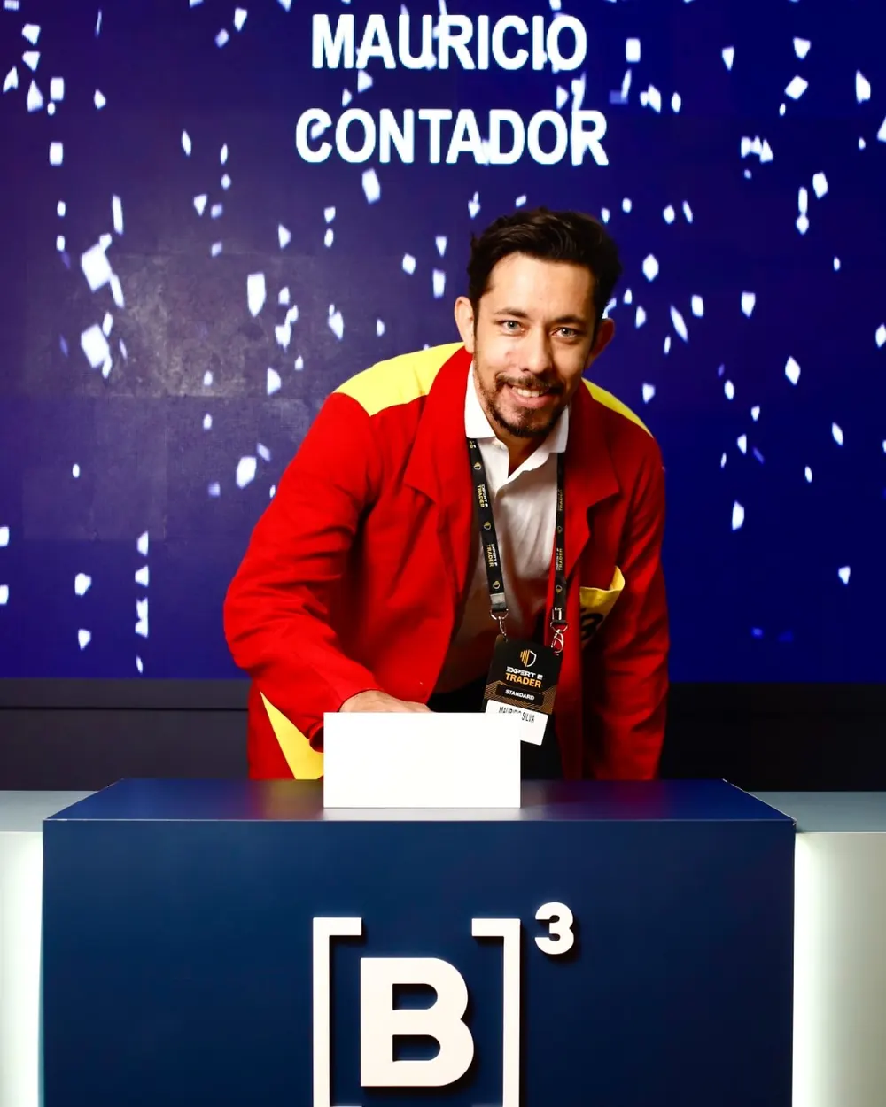 Contador do Investidor em evento — Maurício, do Contador do Investidor, na B3