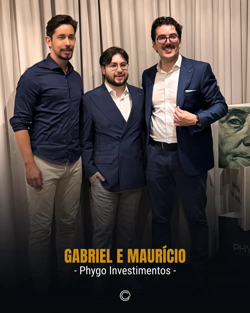 Contador do Investidor em evento — Gabriel e Maurício — Phygo Investimentos