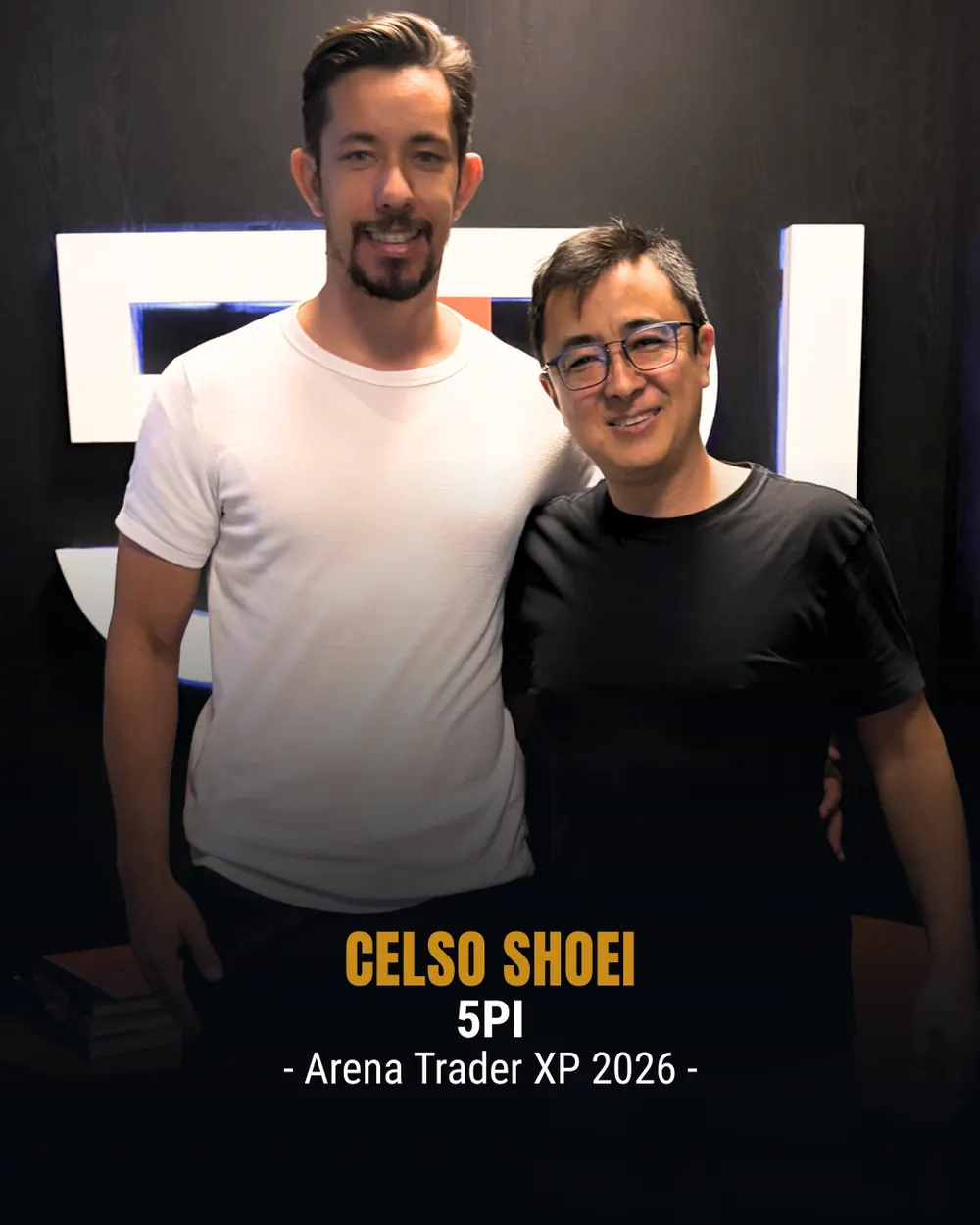 Contador do Investidor em evento — Celso Shoei — 5PI, Arena Trader XP 2026