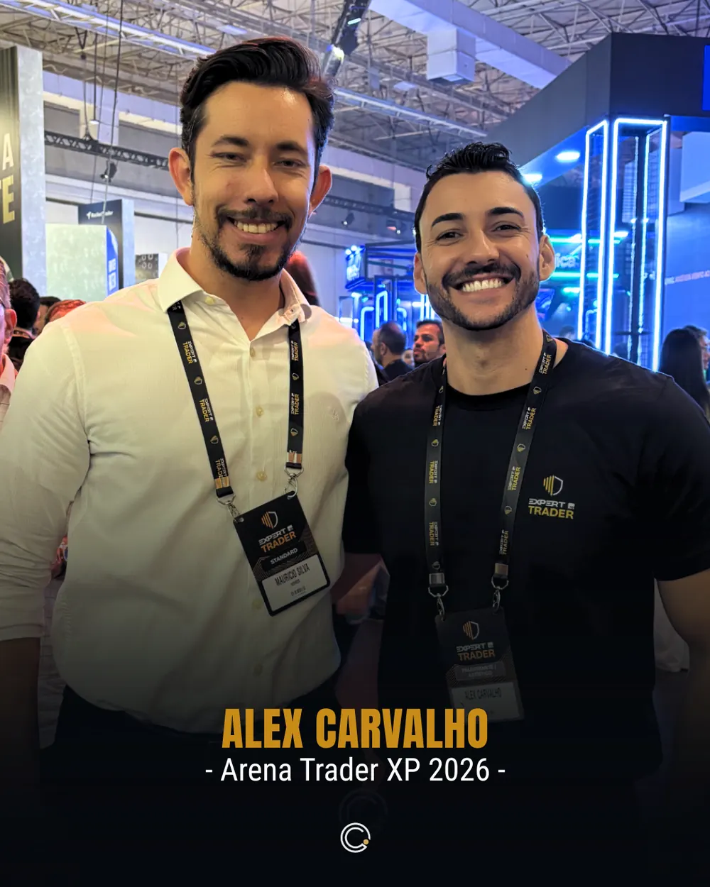 Contador do Investidor em evento — Alex Carvalho — Arena Trader XP 2026