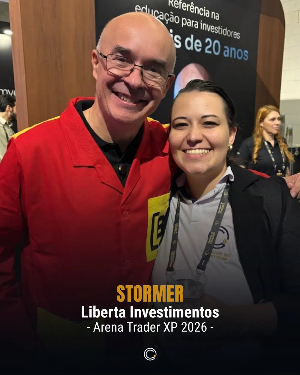 Contador do Investidor em evento — Stormer — Liberta Investimentos, Arena Trader XP 2026