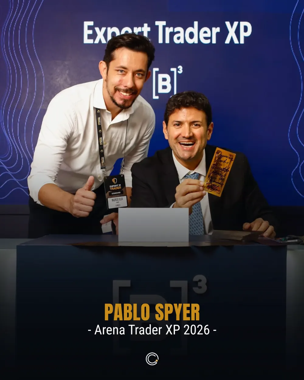 Contador do Investidor em evento — Pablo Spyer — Arena Trader XP 2026